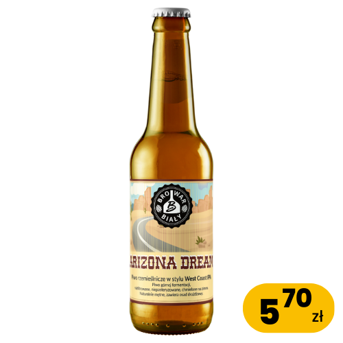 Arizona Dream- West Coast IPA, 0,5L BUTELKA BEZZWROTNA, Alk. 5,7%obj. EKST. 14%