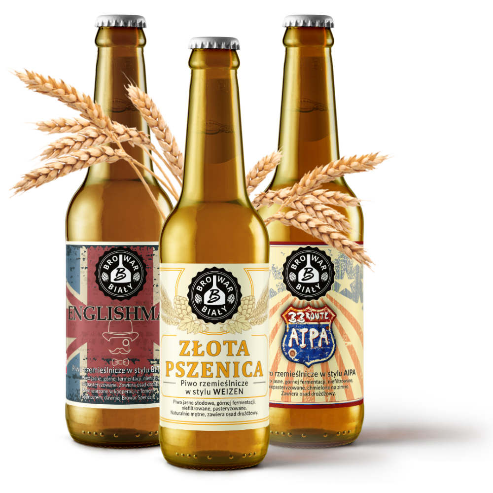 Piwo kraftowe, rzemieślnicze, piwo w stylu angielskim, piwo pszeniczne, piwo Ipa, Aipa, Porter - Browar Biały