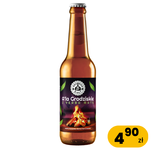 Grodziskie z Yerba Mate 0,5L BUTELKA BEZZWROTNA, Alk. 3,5%obj. EKST. 9,5%