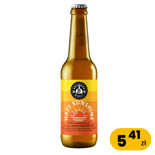 Hazy Sunshine - New England Ipa, 0,5L BUTELKA BEZZWROTNA, Alk. 5,7%obj. EKST. 14%
