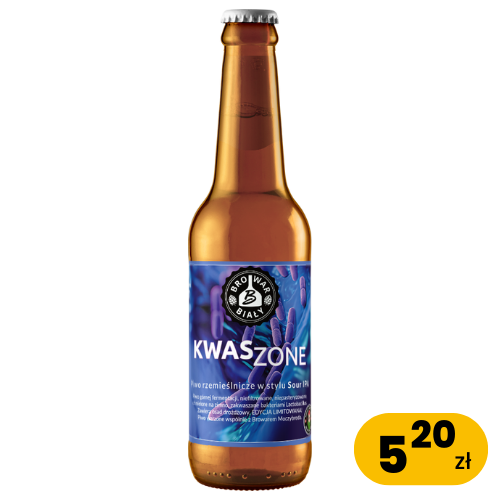 Kwaszone– Sour IPA 0,5L BUTELKA BEZZWROTNA, Alk. 5,8%obj. EKST. 12%