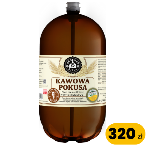 Kawowa Pokusa - Milk Stout, Alk. 4,5%obj. 12 PLATO, 30 L KEG jednorazowy