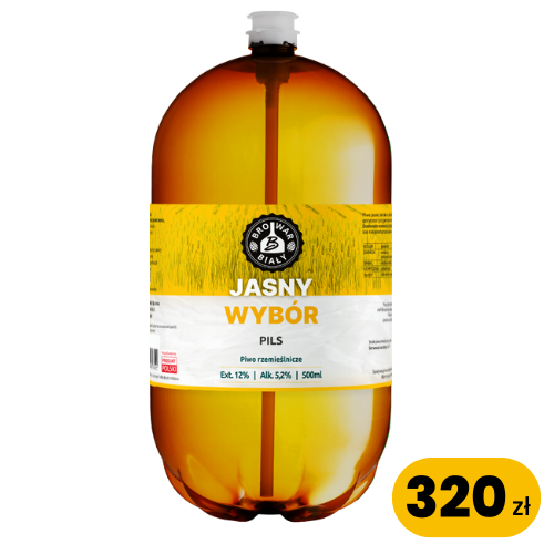 Jasny Wybór – Pils, Alk. 5,2%obj. 12 PLATO, 30 L KEG jednorazowy