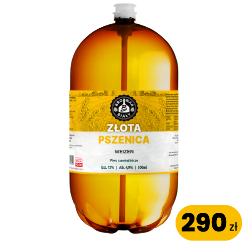 Złota Pszenica – Weizen, Alk. 4,9%obj. 12 PLATO, 30 L KEG jednorazowy