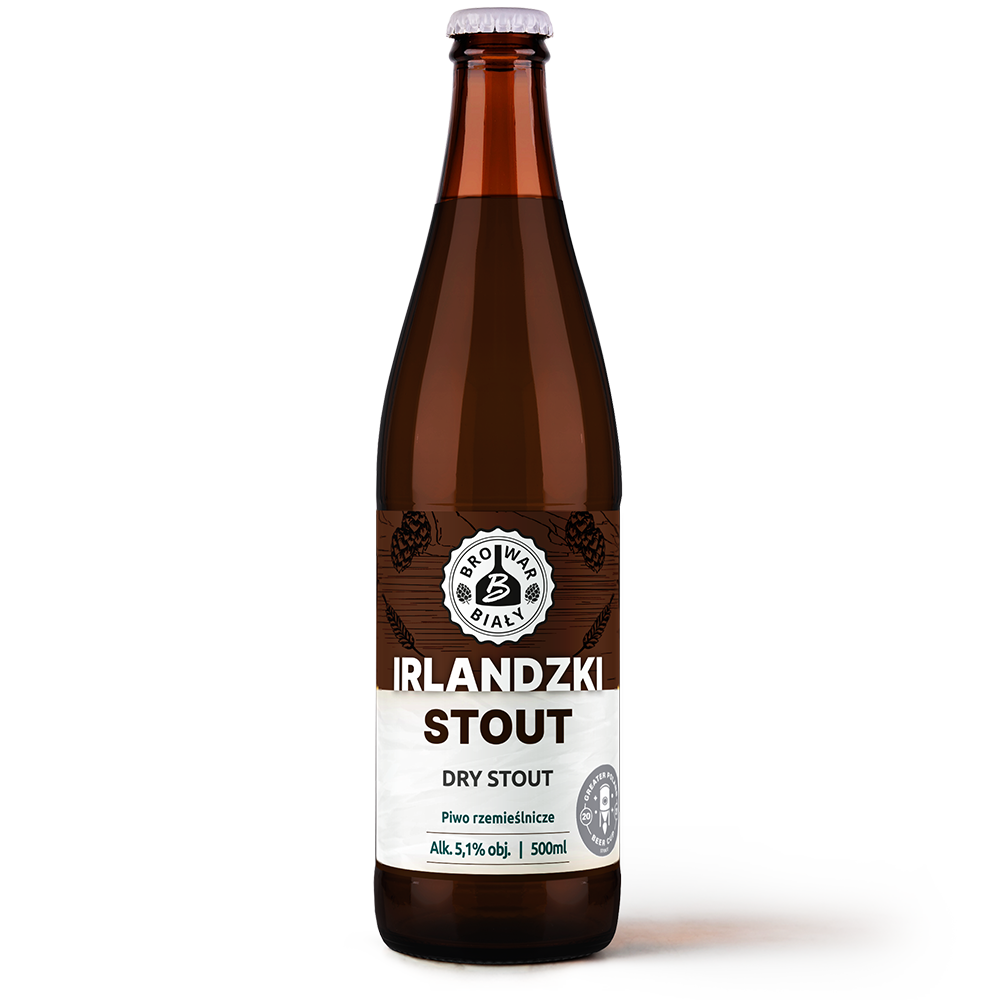 Irlandzki Stout - Dry Stout - Piwo kraftowe, piwo rzemieślnicze Browar Biały, piwo ciemne