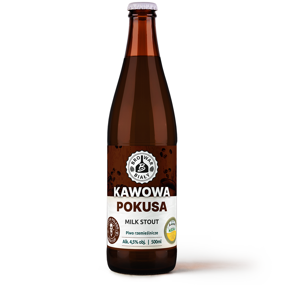 Kawowa Pokusa Milk Stout - Piwo kraftowe, piwo rzemieślnicze Browar Biały, piwo ciemne