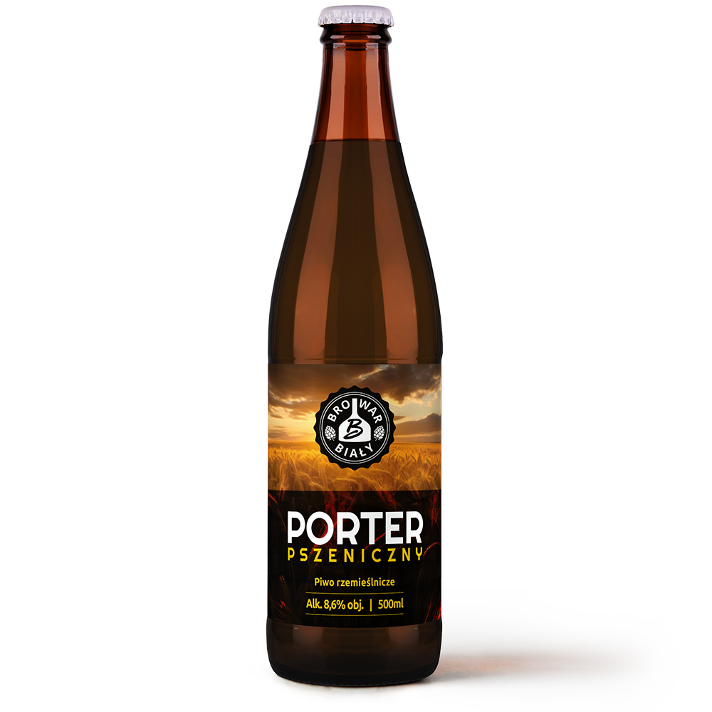 Porter Pszeniczny, piwo mocne, ciemne, piwo kraftowe Browar Biały