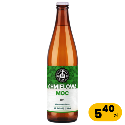 Chmielowa Moc - IPA -0,5L BUTELKA BEZZWROTNA, Alk. 5,6%obj. EKST. 14%