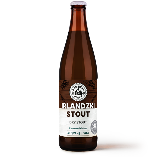 Irlandzki Stout - Dry Stout - Piwo kraftowe, piwo rzemieślnicze Browar Biały, piwo ciemne