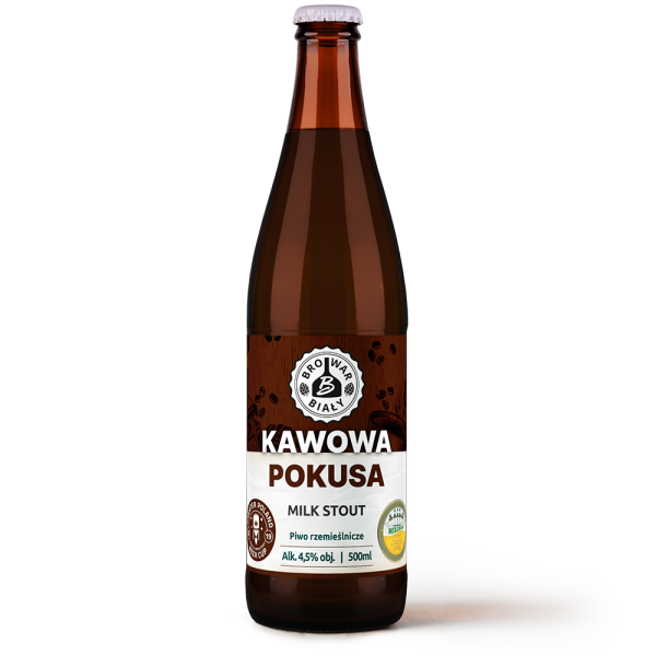 Kawowa Pokusa Milk Stout - Piwo kraftowe, piwo rzemieślnicze Browar Biały, piwo ciemne