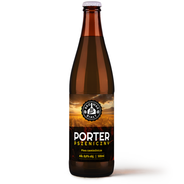 Porter Pszeniczny, piwo mocne, ciemne, piwo kraftowe Browar Biały